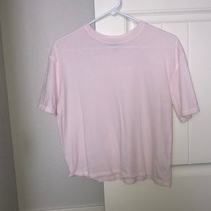 pink cropped tshirt